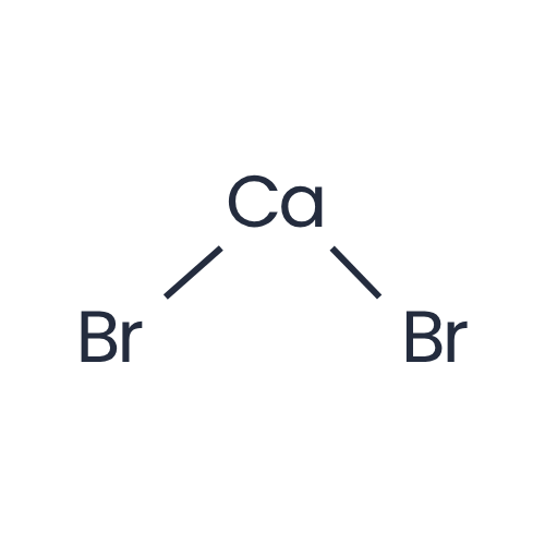 Chemical structure of Calcium Bromide (CaBr₂)