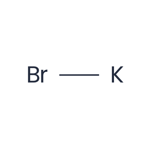 Chemical structure of Potassium Bromide (KBr)
