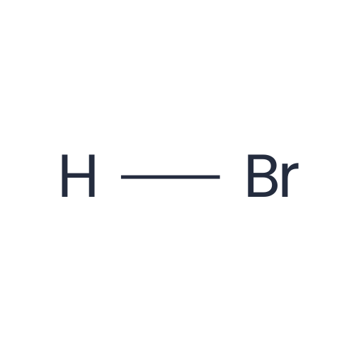 Chemical structure of Hydrobromic Acid (HBr)