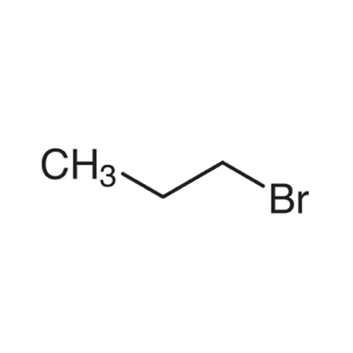 Chemical structure of N-Propyl Bromide (1-Bromopropane, C₃H₇Br)