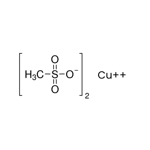 Chemical structure of Copper Methane Sulfonate