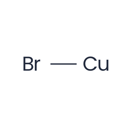 Chemical structure of Cuprous Bromide (CuBr)